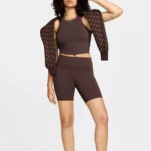 Nike Women's One High-Waisted 8" Biker Shorts With Pockets
